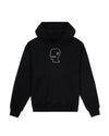BRAIN DEAD LOGOHEAD HOODIE - BLACK