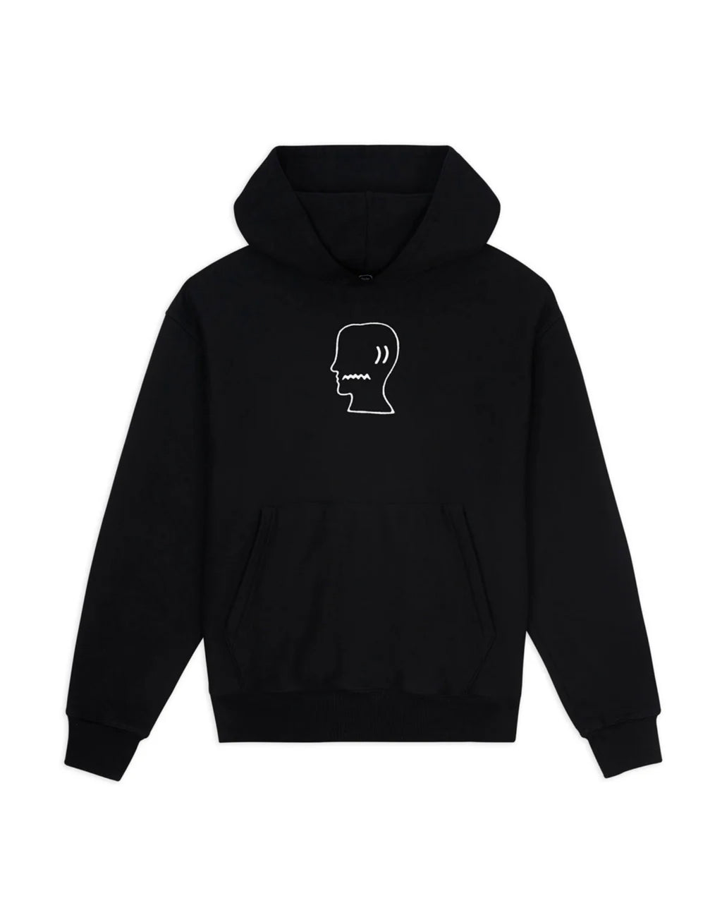 BRAIN DEAD LOGOHEAD HOODIE - BLACK