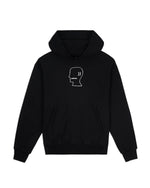 BRAIN DEAD LOGOHEAD HOODIE - BLACK 1
