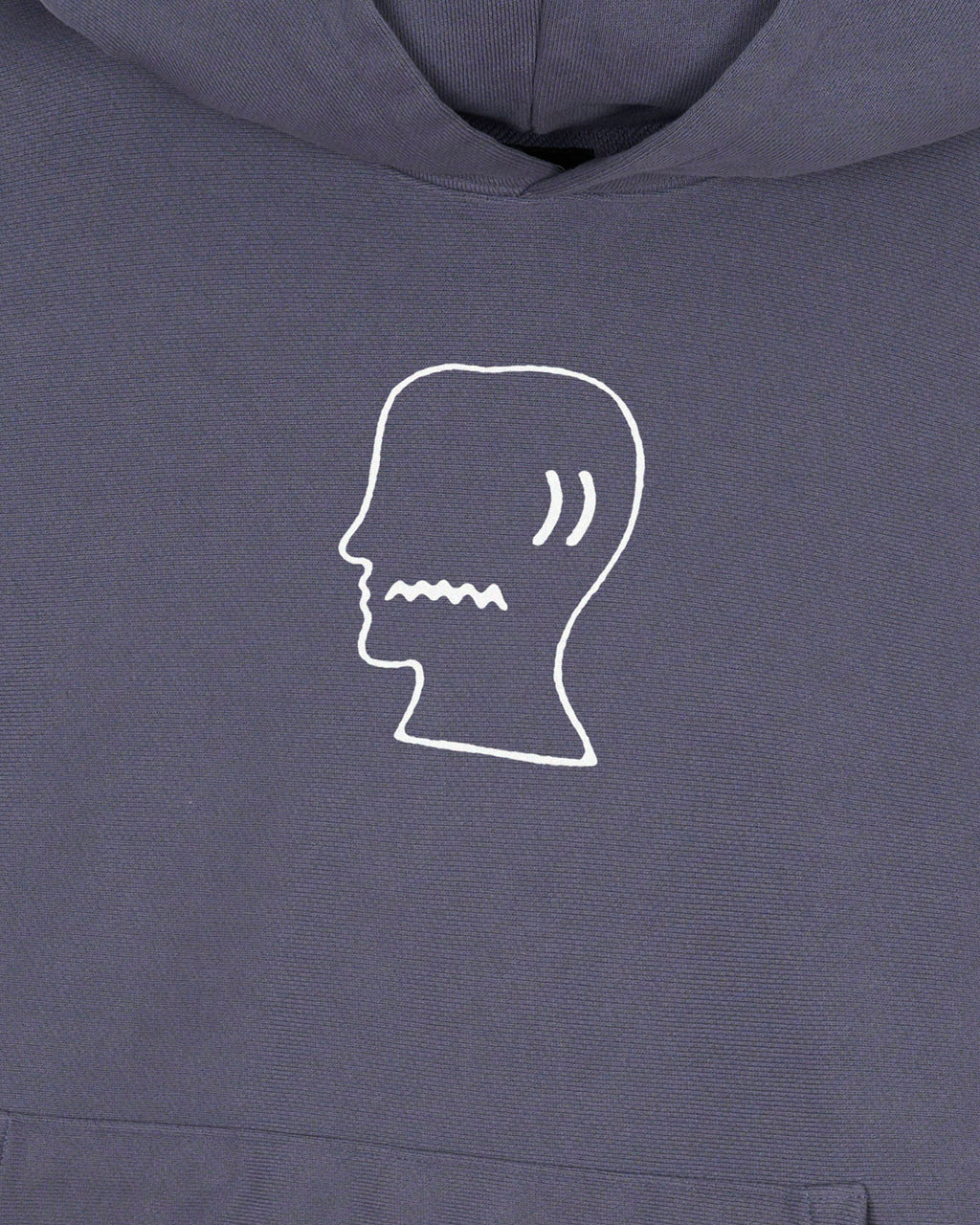 BRAIN DEAD LOGOHEAD HOODIE - SLATE 4
