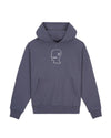 BRAIN DEAD LOGOHEAD HOODIE - SLATE