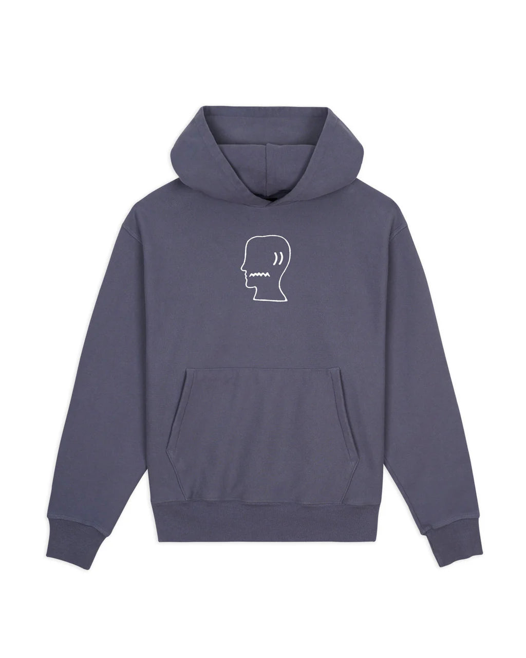BRAIN DEAD LOGOHEAD HOODIE - SLATE