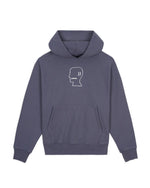 BRAIN DEAD LOGOHEAD HOODIE - SLATE 1