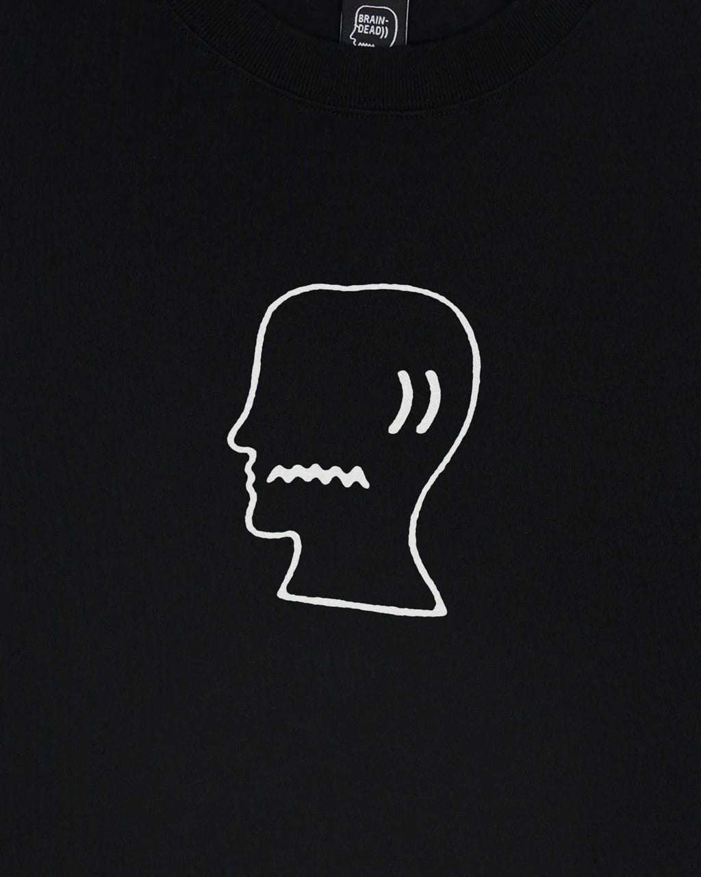 BRAIN DEAD LOGO HEAD T-SHIRT - BLACK 3