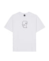 BRAIN DEAD LOGO HEAD T-SHIRT - WHITE