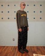 LONG SLEEVE MESH SWEATER - GREEN 3