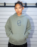 MENDOZA CROPPED HOODIE - CEMENT 2