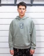 MENDOZA CROPPED HOODIE - CEMENT 8