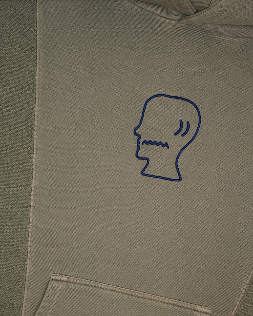 MENDOZA CROPPED HOODIE - CEMENT 9