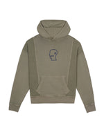 MENDOZA CROPPED HOODIE - CEMENT 1