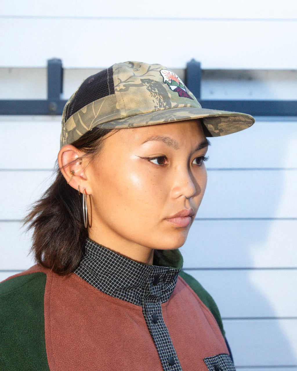 MESH PANEL LOGOHEAD HAT - LEAF CAMO 3