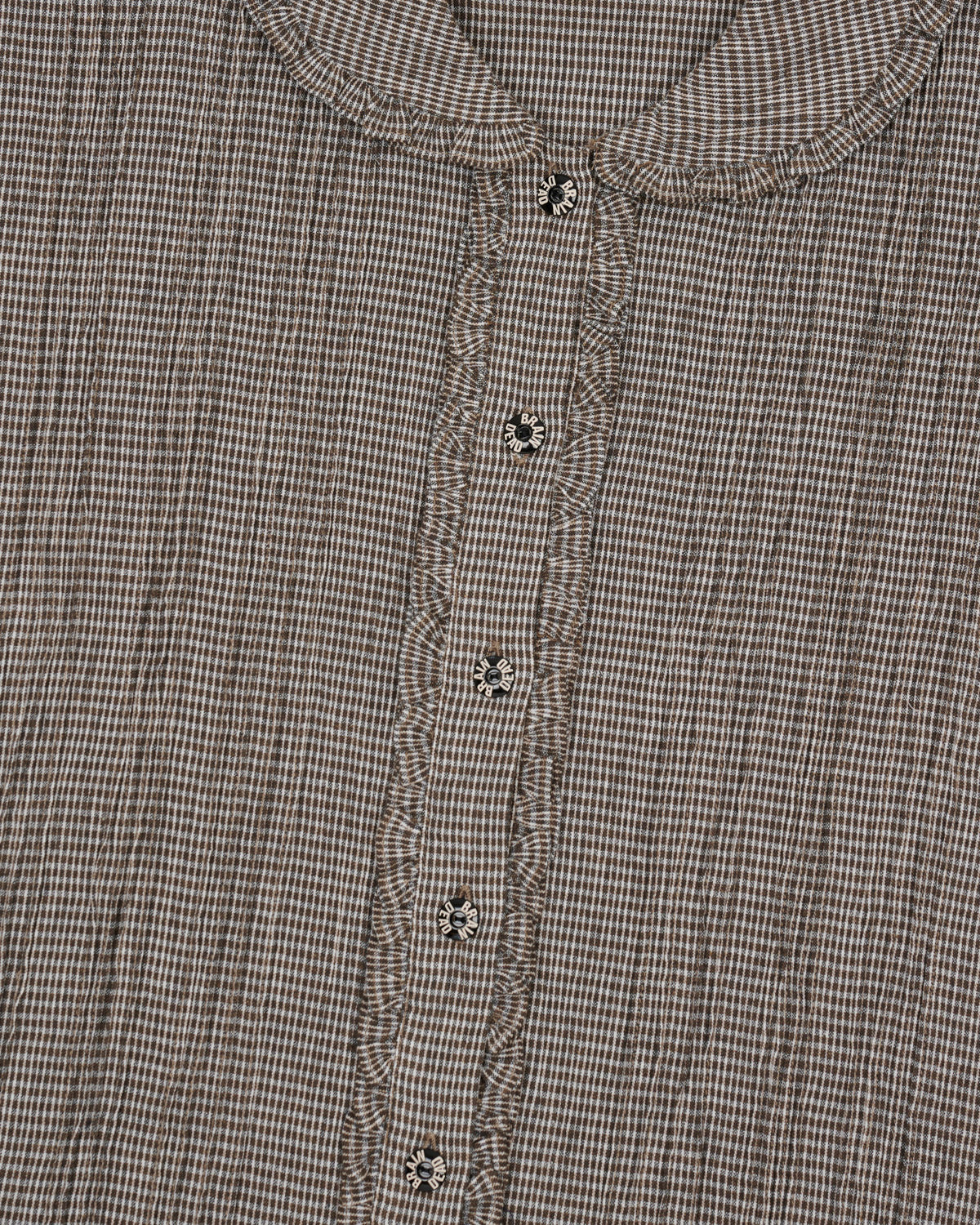 MICRO GINGHAM MERCADO TOP - COCOA 2