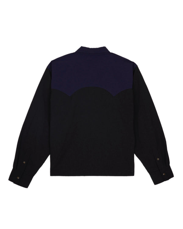 NYLON WESTERN SHIRT - BLACK 2