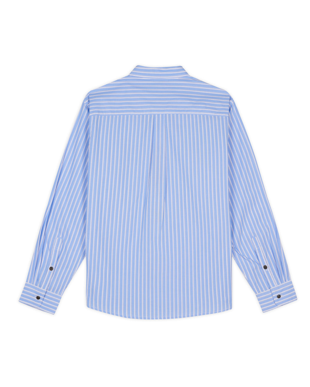 OMER STRIPED OXFORD BUTTON UP SHIRT - BLUE 5