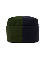 ORGANIC PANEL POLAR FLEECE BEANIE - NAVY / OLIVE 6