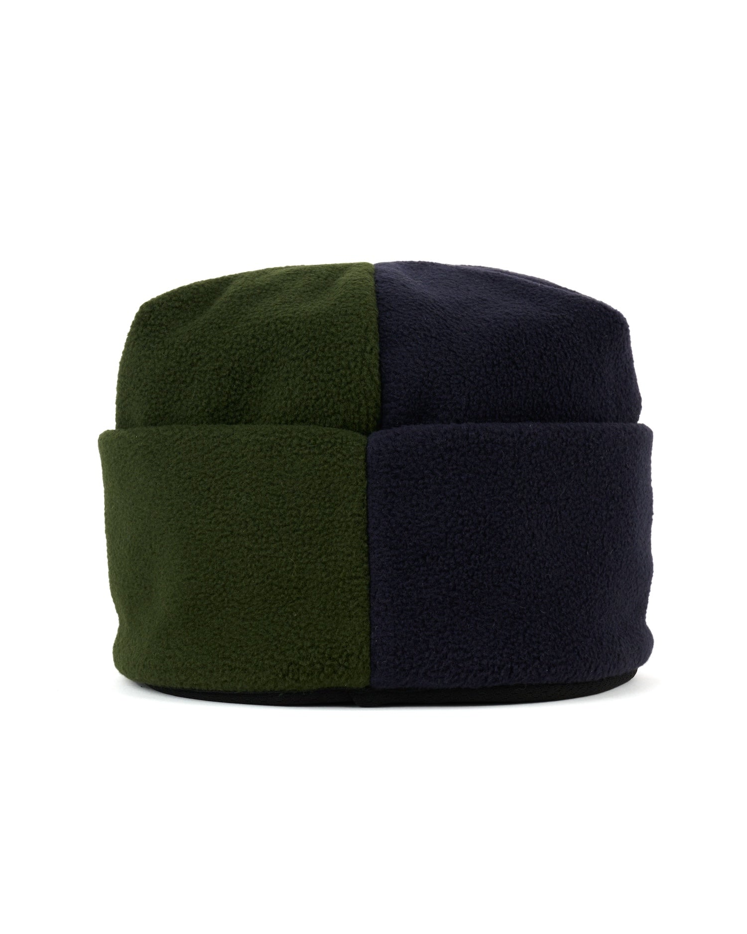 ORGANIC PANEL POLAR FLEECE BEANIE - NAVY / OLIVE 6