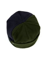 ORGANIC PANEL POLAR FLEECE BEANIE - NAVY / OLIVE 7