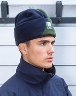 ORGANIC PANEL POLAR FLEECE BEANIE - NAVY / OLIVE 5