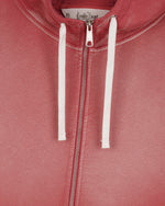 PADDED ELBOW ZIP-UP HOODIE - BRICK 8