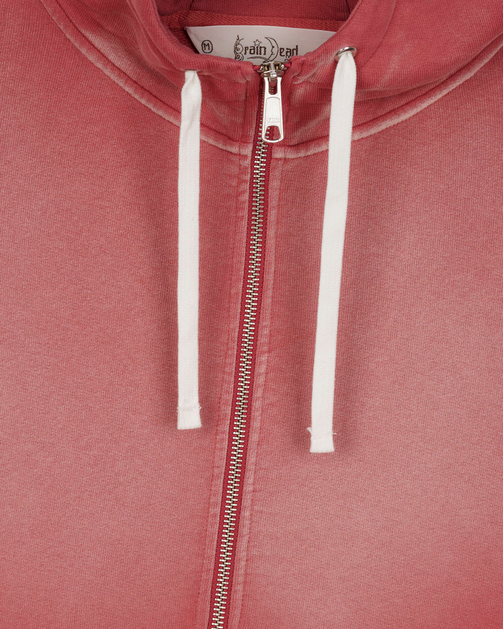 PADDED ELBOW ZIP-UP HOODIE - BRICK 8
