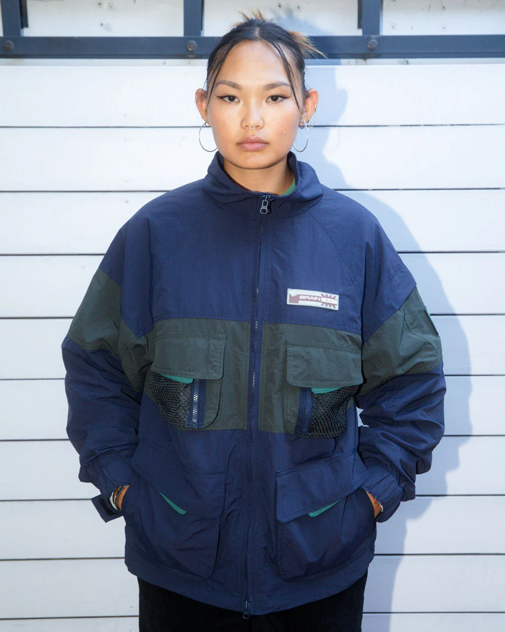 PANELED SNOW JACKET - NAVY 5