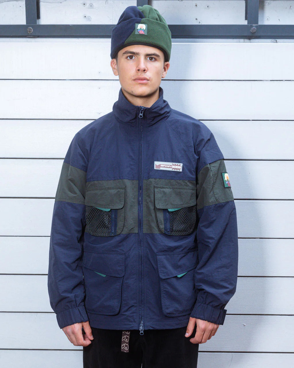 PANELED SNOW JACKET - NAVY 2