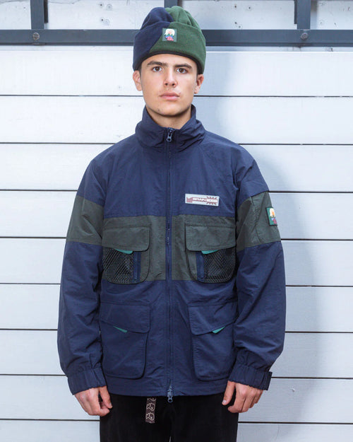 PANELED SNOW JACKET - NAVY 2