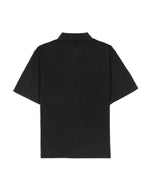 PIQUE THERMAL POLO SHIRT - WASHED BLACK 3