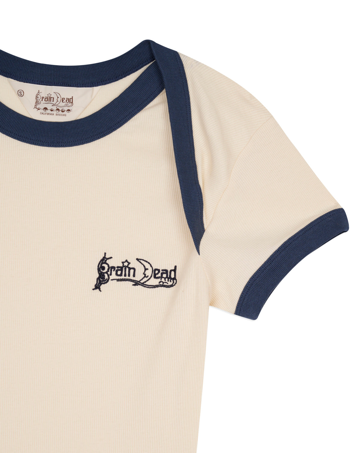 RIBBED ENVELOPE BABY TEE - NATURAL 2