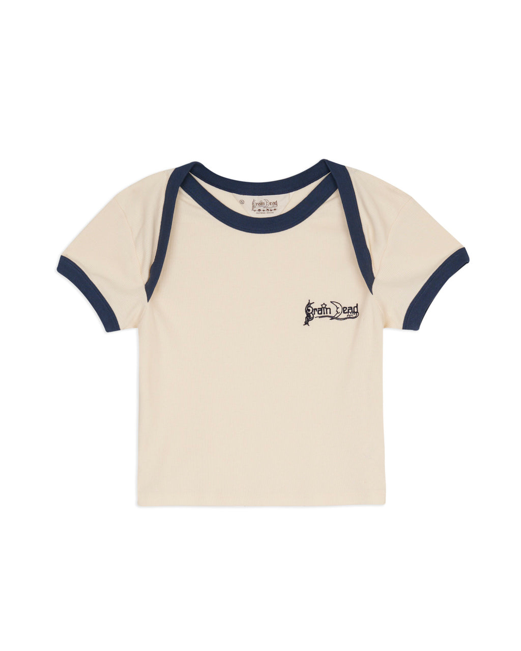 RIBBED ENVELOPE BABY TEE - NATURAL 1