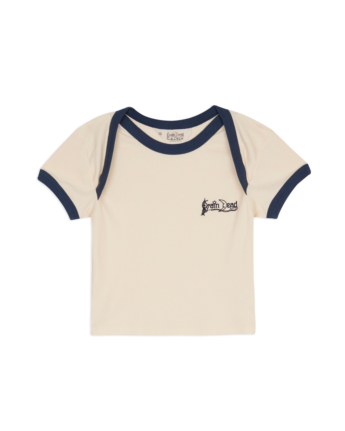 RIBBED ENVELOPE BABY TEE - NATURAL 1