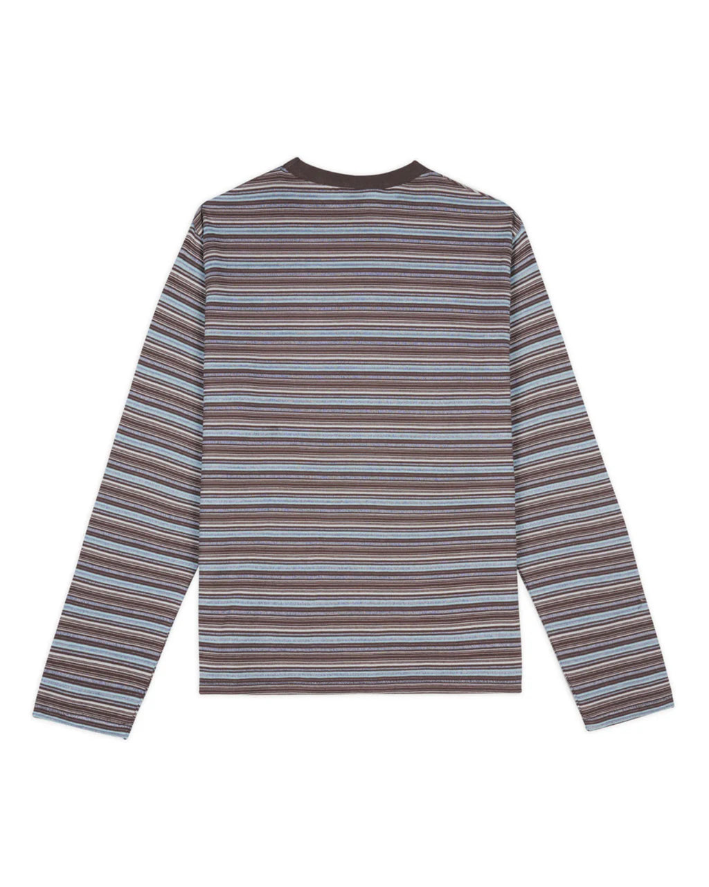 ROMY MULTI STRIPE LONG SLEEVE T-SHIRT - BROWN 5