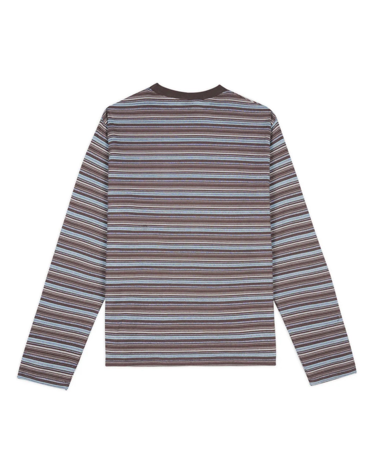 ROMY MULTI STRIPE LONG SLEEVE T-SHIRT - BROWN 5
