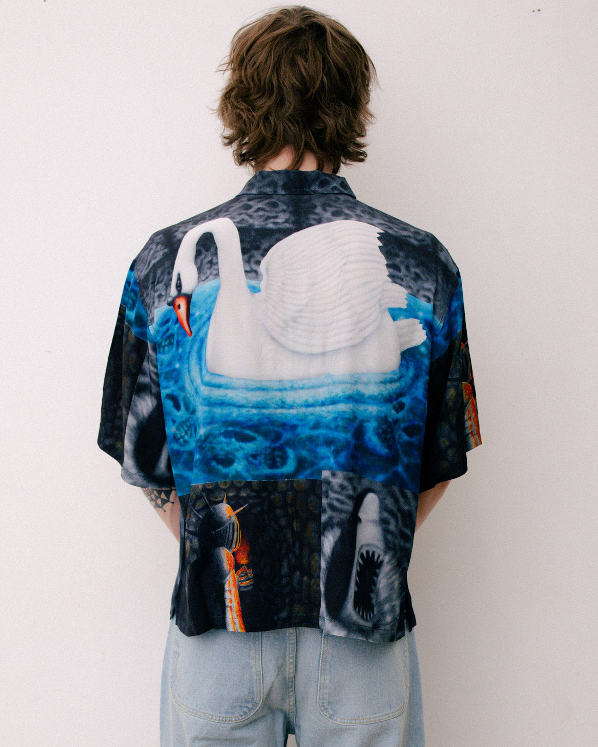 COPIA SHORT SLEEVE BUTTON DOWN SHIRT - BLACK MULTI 6