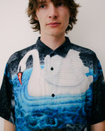 COPIA SHORT SLEEVE BUTTON DOWN SHIRT - BLACK MULTI 4