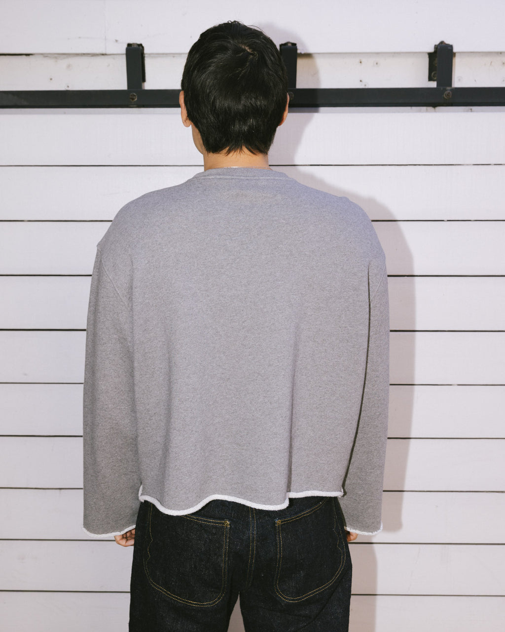 BOXY FRENCH TERRY SWEATSHIRT - HEATHER GREY 7