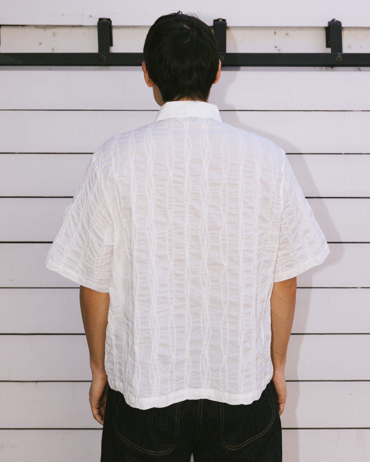 TWISTED PIPING SHIRT - NATURAL 4