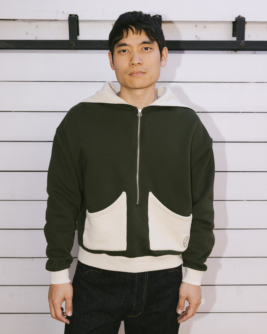 ZIP HOODIE - GREEN 7
