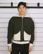 ZIP HOODIE - GREEN 7