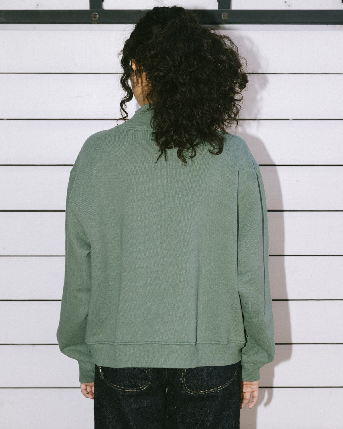 TURTLE NECK SWEATSHIRT - GREEN 7