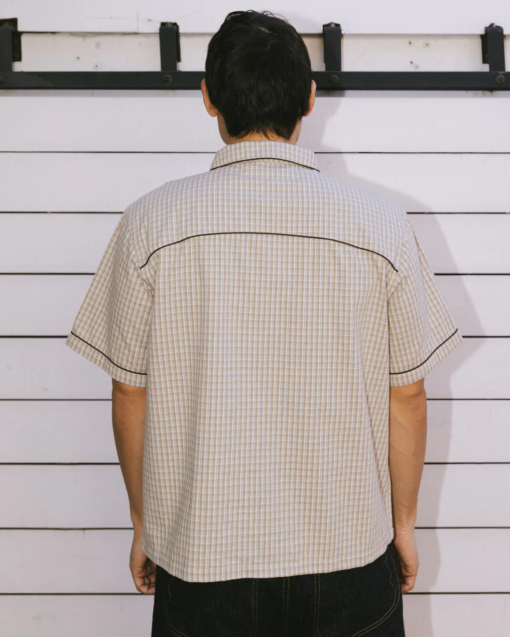 CHECK WESTERN SHIRT - TAUPE 3