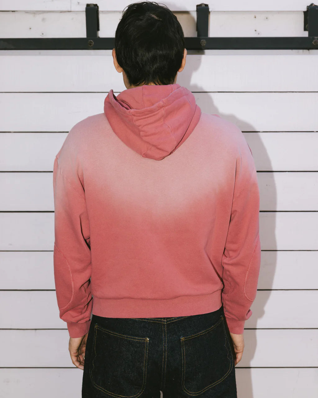 PADDED ELBOW ZIP-UP HOODIE - BRICK 5