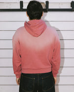 PADDED ELBOW ZIP-UP HOODIE - BRICK 5