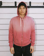 PADDED ELBOW ZIP-UP HOODIE - BRICK 3