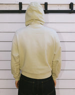PADDED ELBOW ZIP-UP HOODIE - SAND 5