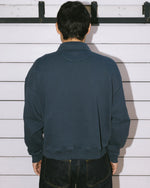 HALF ZIP COLLARED SWEATSHIRT - MIDNIGHT 4