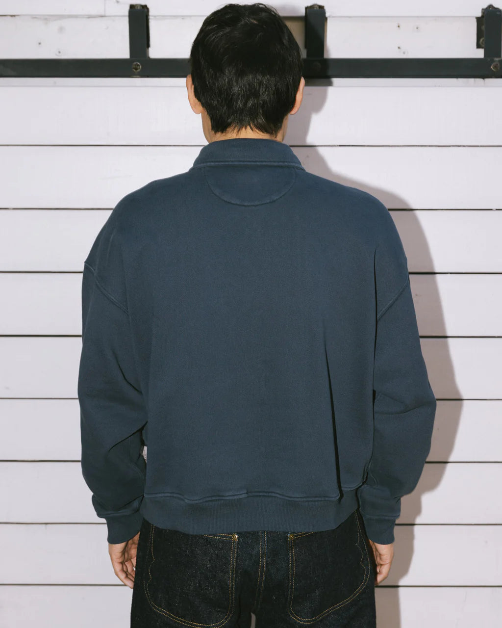 HALF ZIP COLLARED SWEATSHIRT - MIDNIGHT 4