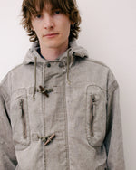 WASHED RIPSTOP TOGGLE JACKET - BROWN 3