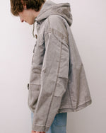 WASHED RIPSTOP TOGGLE JACKET - BROWN 6