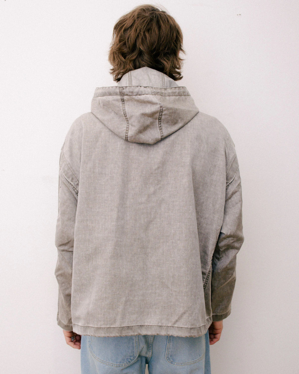 WASHED RIPSTOP TOGGLE JACKET - BROWN 4